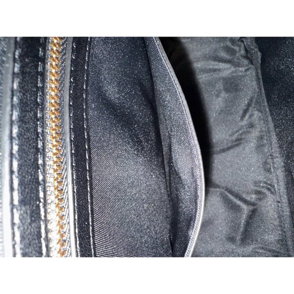 Love Moschino Black Nylon Backpack With Gold Hardware & Multiple Zipper Pockets - Picture 7 of 10